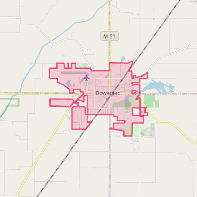 Map of Dowagiac