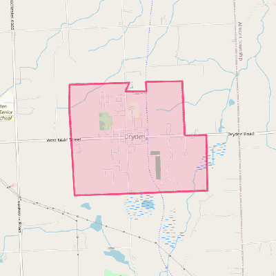 Map of Dryden