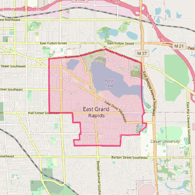 Map of East Grand Rapids