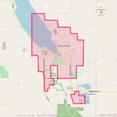 Map of East Jordan