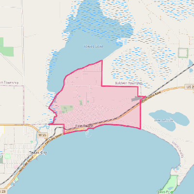 Map of East Tawas