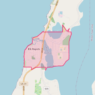 Map of Elk Rapids