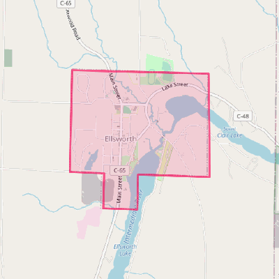 Map of Ellsworth