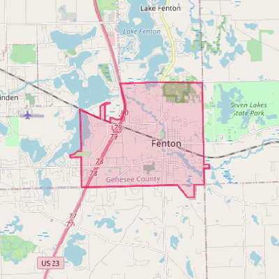 Map of Fenton