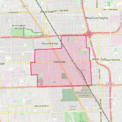 Map of Ferndale