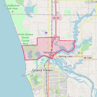 Map of Ferrysburg