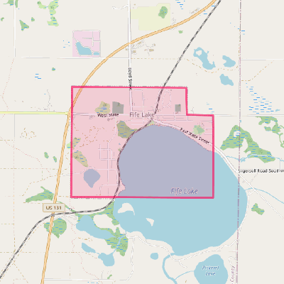 Map of Fife Lake