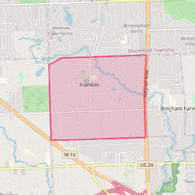 Map of Franklin