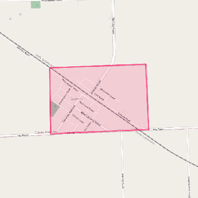 Map of Gaines