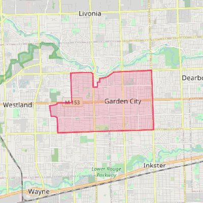 Map of Garden City