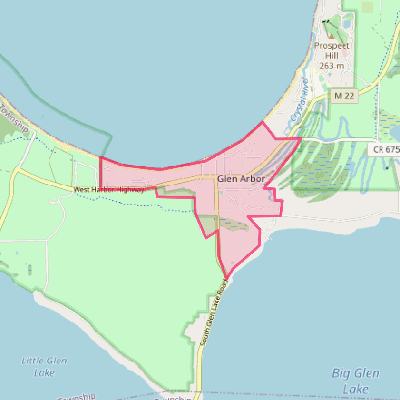 Map of Glen Arbor