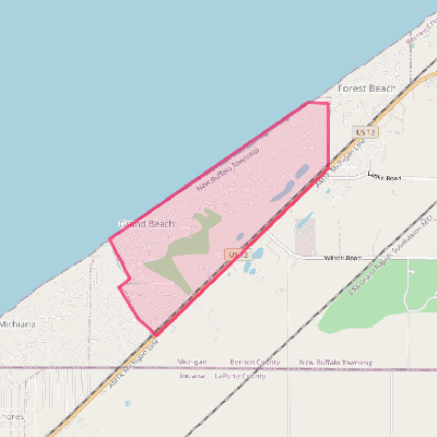 Map of Grand Beach