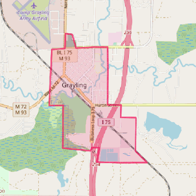 Map of Grayling