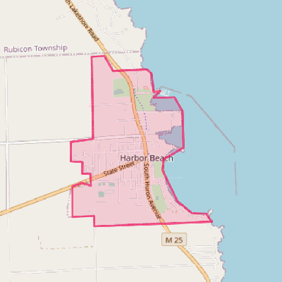 Map of Harbor Beach