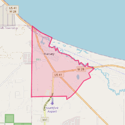 Map of Harvey