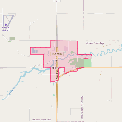 Map of Hillman