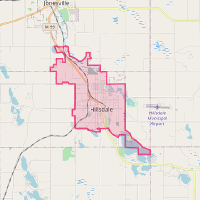 Map of Hillsdale