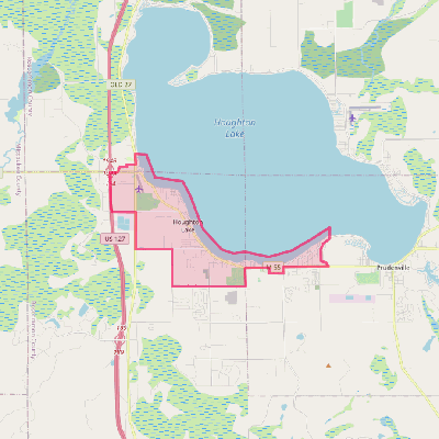 Map of Houghton Lake