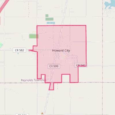 Map of Howard City