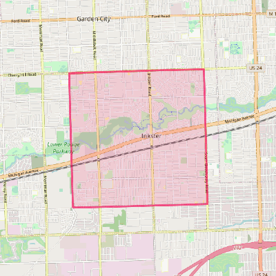 Map of Inkster