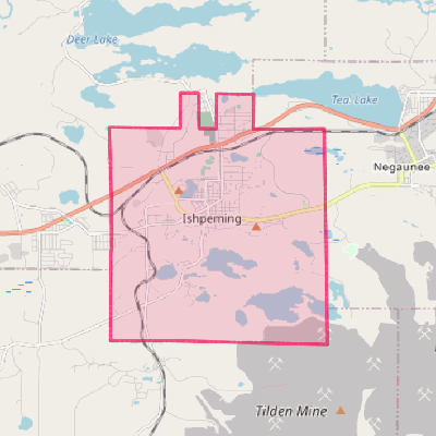 Map of Ishpeming