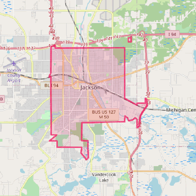 Map of Jackson