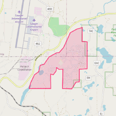 Map of K. I. Sawyer