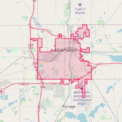 Map of Kalamazoo