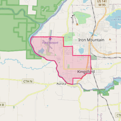 Map of Kingsford