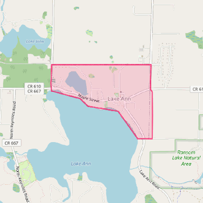 Map of Lake Ann