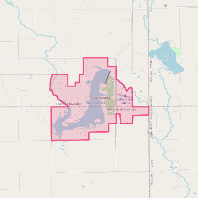 Map of Lake Isabella