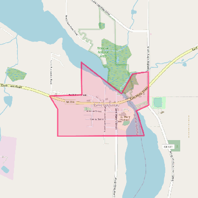 Map of Lake Leelanau