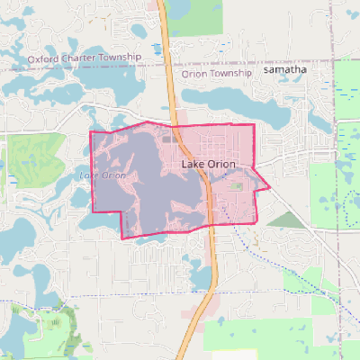 Map of Lake Orion