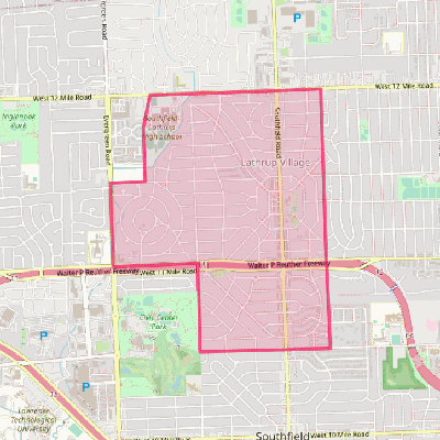 Map of Lathrup Village