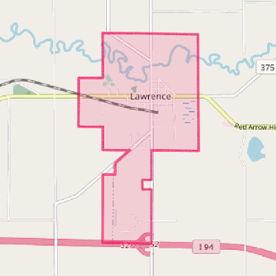 Map of Lawrence