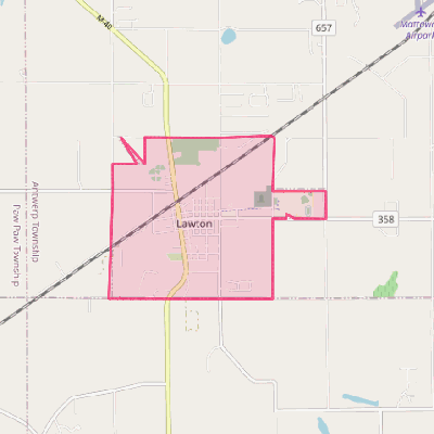 Map of Lawton