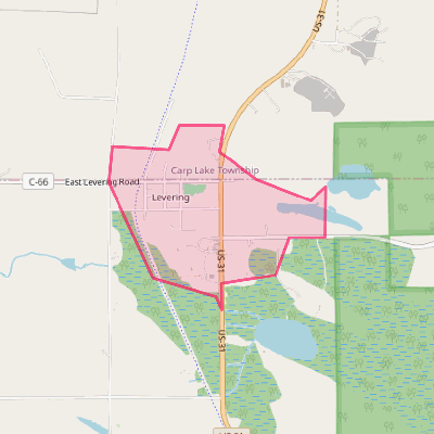 Map of Levering