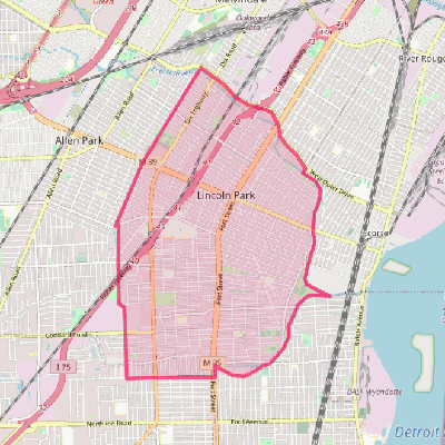 Map of Lincoln Park