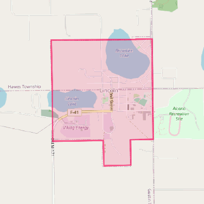 Map of Lincoln