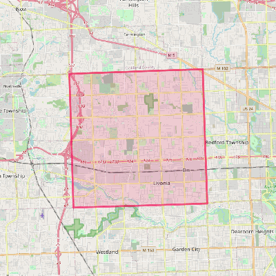 Map of Livonia