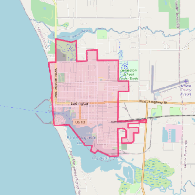 Map of Ludington