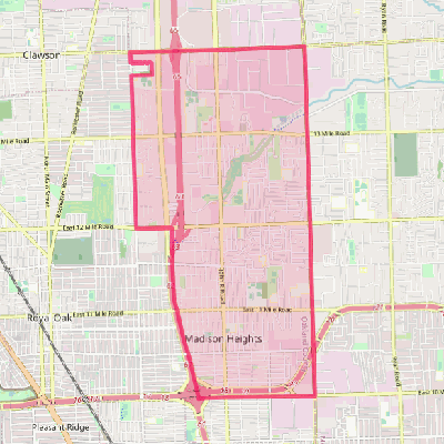 Map of Madison Heights