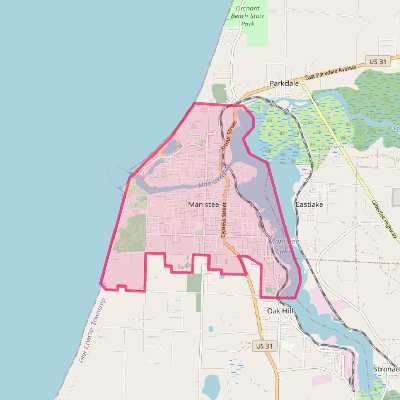 Map of Manistee