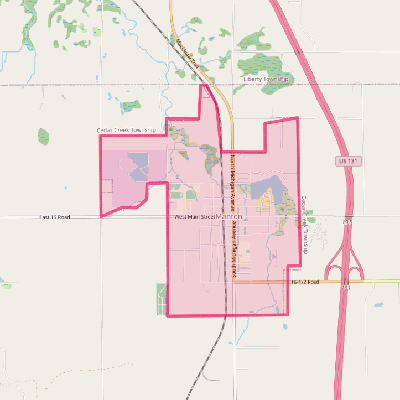 Map of Manton