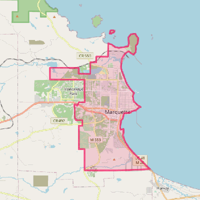 Map of Marquette