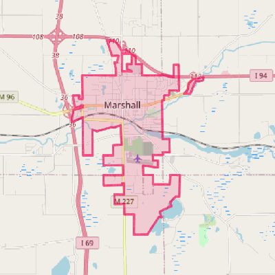 Map of Marshall
