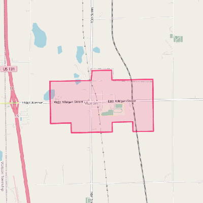 Map of Martin