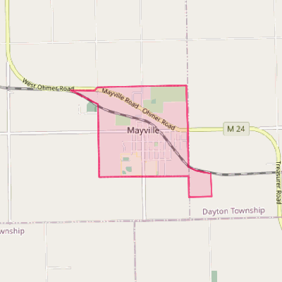 Map of Mayville