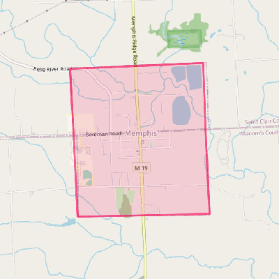 Map of Memphis