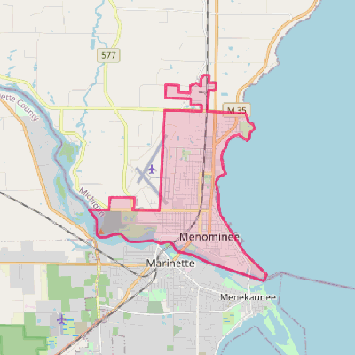 Map of Menominee